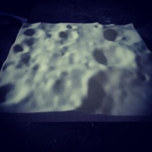 model powierzchni księżyca